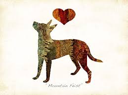 And as the name implies, he was used for tracking and treeing small prey such as squirrels and rodents, while he waited for the hunter to arrive. Amazon Com Mountain Feist Dog Breed Watercolor Art Print By Dan Morris Handmade