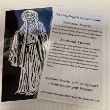 I promise thee to be ever mindful and greatful for this favor being granted by you. Pagan Prayer Card Santa Muerte Available In English Or Etsy