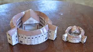 A School Of Fish Globe Theater Paper Models Globe Theater Paper Models Teach English To Kids