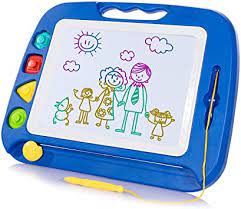 An dieser maltafel hat der künstlernachwuchs über einige jahre hinweg große freude! Sgile Grosse Magnetische Maltafel Zaubertafel 42x32cm Zeichentafel Zaubermaltafel Malbrett Mit 4 Form Stempel Fur Kinder Ab 2 Jahre Geschenk Amazon De Spielzeug