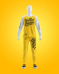 Download Men S Training Suit Mockup Front View In Apparel Mockups On Yellow Images Object Mockups
