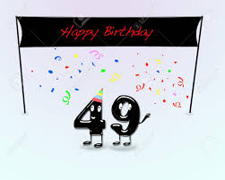 82 13 geburtstag urlaub kugel. Illustration Fur 49 Geburtstag Mit Cartoon Nummern Lizenzfreie Fotos Bilder Und Stock Fotografie Image 15409587