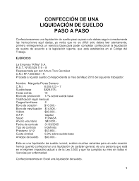 Qué hacer si la empresa no paga el salario mínimo. Confeccion De Una Liquidacion De Sueldo