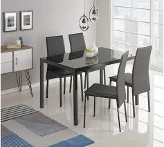Buy Argos Home Lido Glass Dining Table 4 Black Chairs Dining Table And Chair Sets Argos Dining Table Black Glass Dining Table Dining Table