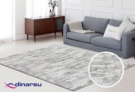 Dinarsu Marmaris Duvar Desenli Hali Gri 4020 95 Grey