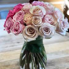 Happy valentines day greeting card. Valentine S Day Flower Bouquet Succession Of Roses In Glass
