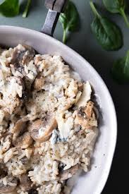 Recette Riz Cremeux Aux Champignons Et Au Gorgonzola Recette En 2020 Recettes De Cuisine Riz Cremeux Recette De Plat
