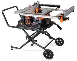 Wen 3720 10 Jobsite Table Saw With Rolling Stand Best Table Saw Jobsite Table Saw Best Portable Table Saw