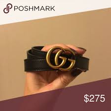 Black And Gold Gucci Belt Womens Gucci Belt Real Gucci Belt Thin Black Belt With Gold Gucci Symbol Gucci Accessories Belts Gucci Belt Belt Gucci
