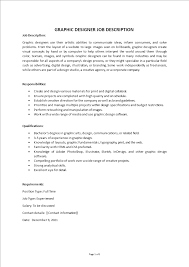 Graphic Designer Job Description