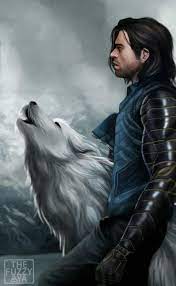 bucky white wolf winter soldier bucky marvel white wolf marvel