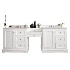 Brayden 60″ white double sink vanity. 94 De Soto Bright White Double Sink Bathroom Vanity