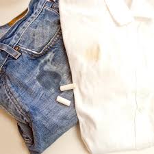 When you want to get that oil out of your clothes, it's important to make sure you don't allow the stain to dry or set into the fabric. Chalk On Grease Stains Popsugar Smart Living