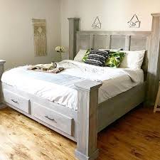 Once you experience the difference, youll never want to downsize from that apart from the obvious size benefits, what else will you be looking for in a new or used king bed? Diy Storage Bed Printable Woodworking Plans And Video Tutorial Bed Frame With Drawers Bed Frame Plans Diy Farmhouse Bed