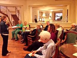 Activity Director Joanie Leading Sunrise Senior Living Of Louisville S Trivia Club Wise Owls I Activity Director Art Therapy Activities Sunrise Senior Living