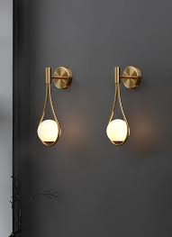 Brass Gold Wall Lamp Vanity Light Fixture Mooielight Bedroom Light Fixtures Modern Sconces Gold Wall Sconce