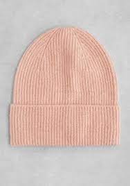Other Stories Cashmere Beanie Pink Light Cashmere Beanie Cashmere Hat Knitted