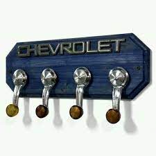 Chevy Hooks Car Part Furniture Wall Hat Racks Garage Decor