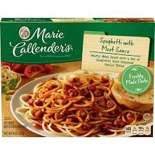 How many packages of marie callender's frozen complete dinners have you eaten in the last 30 days? Marie Callender S Spaghetti And Meatballs With Bread Dinners 15 Oz Instacart