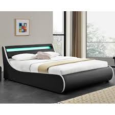 Check spelling or type a new query. Strick Bolton Owen Black Upholstered Platform Bed With Led Lighting On Sale Overstock 29913891