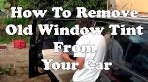 This gives a number of advantages: How To Remove Old Window Tint From Your Car Youtube