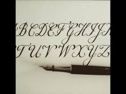 How To Write In Copperlate Easy Version For Beginners Fountain Pen Fountain Pens Writing Calligraphy Fancy Handwriting How To Write Calligraphy