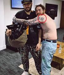 This flag tattoo is exceptional. Post Malone S 77 Tattoos Their Meanings Body Art Guru
