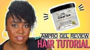 I TRIED CLEAR ICE GEL FOR MY WASH NO GO ON MY NATURAL HAIR!