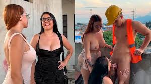 Hot Lesbians Fuck Their Employee to Pay off Debt Overlooking the City of  Cali