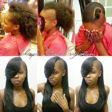 Quick Weave W Shaved Side Starttofinish Shayedandslayed Arlingtontx Yesor Shaved Side Hairstyles Tapered Haircut Natural Hair Quick Weave Hairstyles