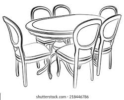 Check spelling or type a new query. Kitchen Table Chairs Stock Vector Royalty Free 218446786