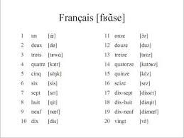 french numbers 1 20