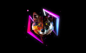 This incredible app we have developed is for you. Wolf 4k Wallpaper Wild Low Poly Artwork Amoled Black Background Neon Multicolor Graphics Cgi 5081