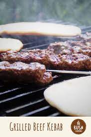 Grilled Beef Kebab Bush Cooking Recipe Grilled Beef Cooking Cooking On The Grill