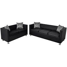 Zustand wie auf den fotos. Vidaxl Sofa Set Kunstleder 3 Sitzer Und Kaufland De