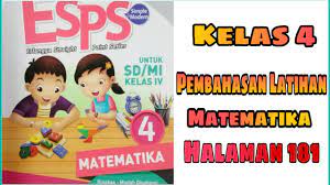 Esps matematika 4 untuk sd mi kelas iv k13n erlangga. Pembahasan Esps Matematika Kelas 4 Halaman 181 Youtube