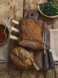 Chestnut Porcini Crusted Veal Rack Beef Recipes Jamie Oliver Beef Recipes Recipes Food