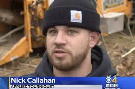 Landscaper loses leg in wood chipper but quick thinking colleagues save his  life