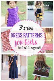 Looking for kids sewing patterns that are so easy to follow anyone in your household can make? 25 Free Dress Patterns For Girls Of All Ages Crazy Little Projects