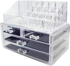 The best rakhi gifts are the ones that are as unique as your sister. Trendy Cosmetic Jewellery Makeup Storage Box Kit With 4 Drawers Clear Acrylic Stand And Organizer Makeup Jewellery Vanity Box Price In India Buy Trendy Cosmetic Jewellery Makeup Storage Box Kit With