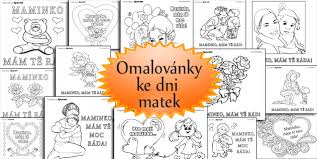 Potěšte svojí maminku originálním a krásným dárkem. Omalovanky Ke Dni Matek Bystre Deti