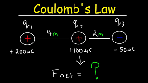 Coulomb S Law How To Calculate The Electric Force Between 3 Point Charges Physics Youtube