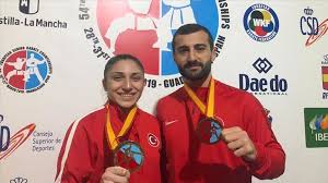 Championnats du monde de karaté 2004 — la salle de monterrey faisant office de dojo. Karate Championnat D Europe Les Turcs Ugur Aktas Et Merve Coban Remportent L Or En Espagne