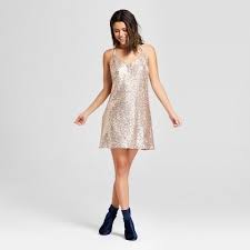 Women S Strappy Y Back Sequin Mesh Dress Xhilaration Gold Target Mesh Dress Dresses Mini Dress