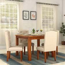 The Angelica Porsche 4 Seater Dining Set Has Marvellous Looking Fabric Dining Chairs And A Simple Design Table To Give Dining Set Dining Table Setting Dining