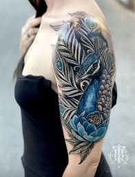 Floral Tattoos Peacock Tattoo Arm Cover Up Tattoos Tattoos For Women Half Sleeve