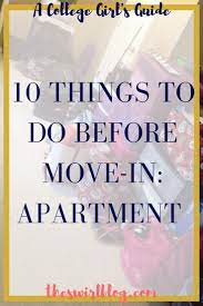 A College Girl S Guide 10 Things To Do Before Move In Apartment Style Gabby In The City First College Apartment Apartment Style College Girl Apartment