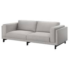 Nockeby 3 Sits Soffa Tallmyra Vit Svart 251x97x82 Cm Ikea Three Seat Sofa Nockeby Sofa Ikea Nockeby Sofa