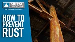 For a rusty surface i'll usually clean it real good with water and a soft brush or cloth to get any dirt off. How To Prevent Rust Metal Supermarkets Youtube