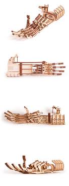 Wood Trick Mechanical Robotic Hand Wooden 3d Puzzle Model Assembly Kit Gears Set 3d Puzzle Model 3d Puzzles Wooden